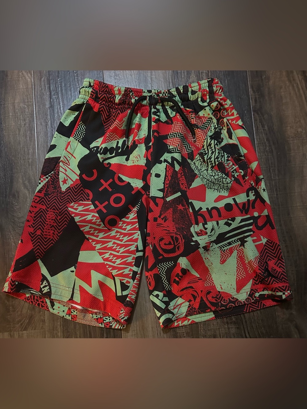 JORDAN Rare Print BROOKLYN FLIGHT SCHOOL DO IT Nike Shorts Sz M 10-13